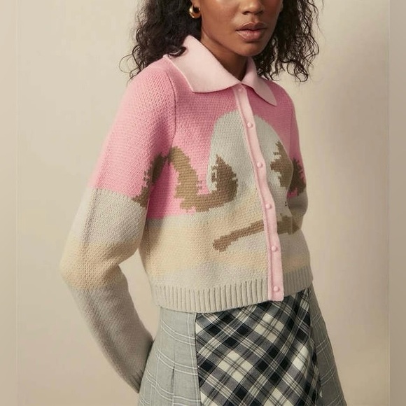 House of Sunny Daybreak Knit Cardigan - pink - US Size 8 - $145 MSRP - Picture 4 of 14